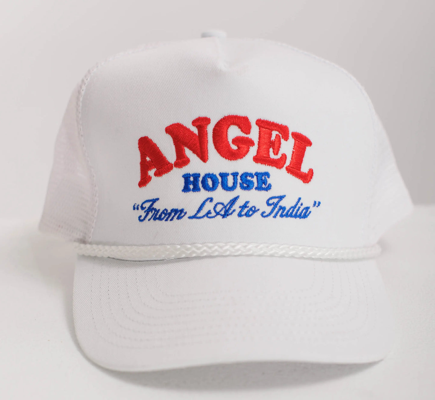 White and Red Hat