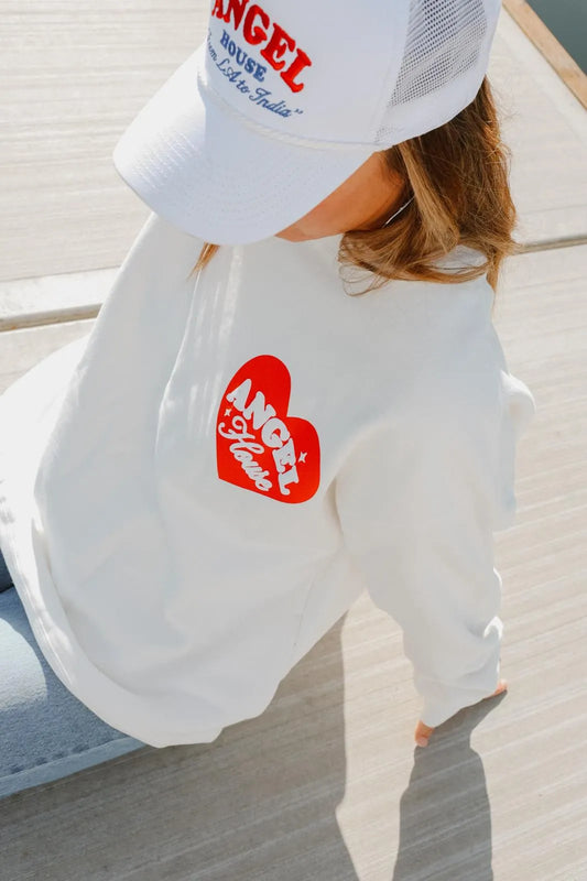 White and Red Hat